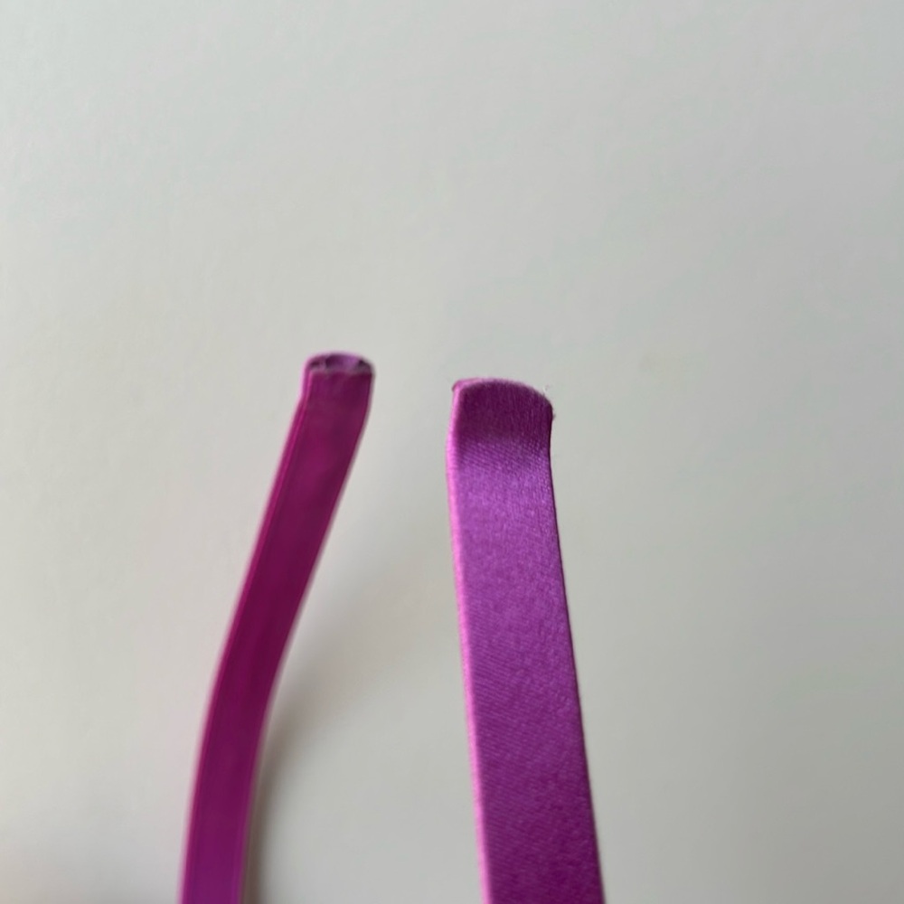 J. Crew Purple Satin Skinny Headband - Picture 6 of 6